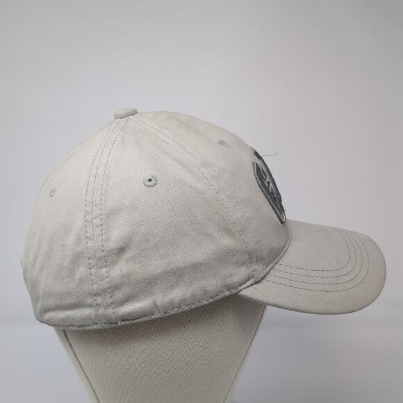 Gap Spell Out Fitted Hat Gray One Size Embroidered Vent Holes 6 Panel - Picture 5 of 11